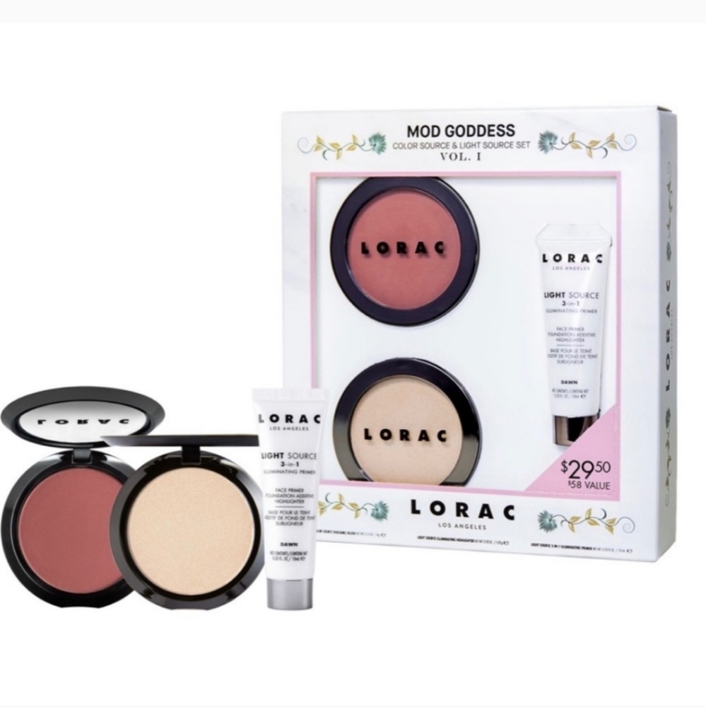 NIB LORAC MOD GODDESS Color Source & Light Source Set Vol. 1